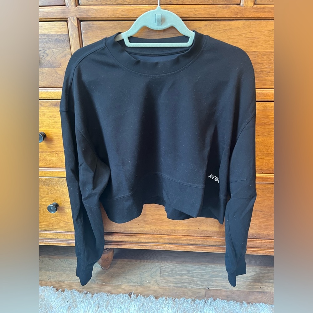 AYBL Black Cropped Sweatshirt